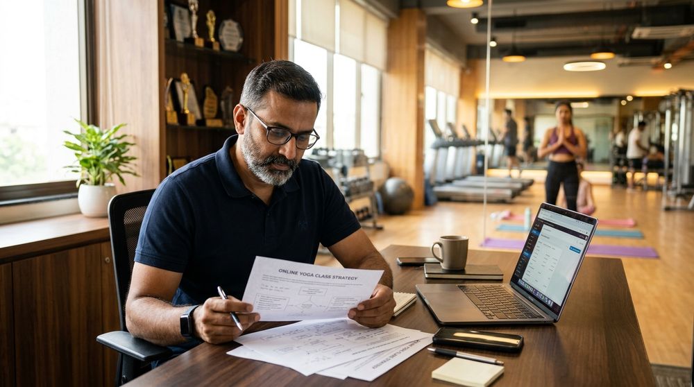 Online yoga class guide from the MyGymDesk journal